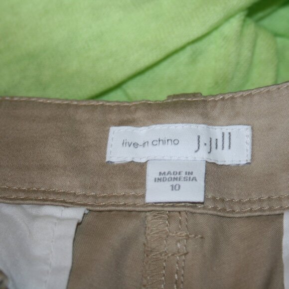 J Jill Live In Chino Cropped Pants Size 10 - Picture 5 of 5